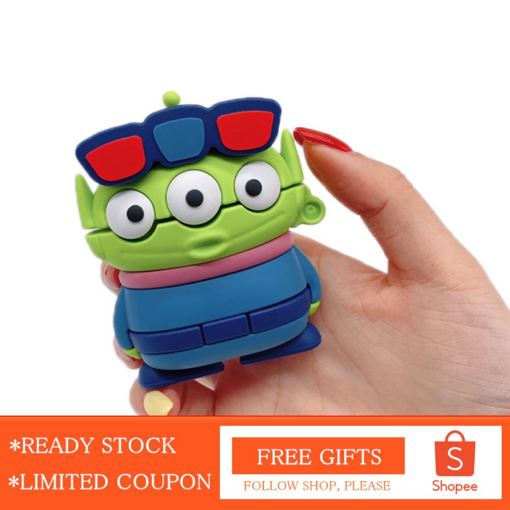 Alwaysonline Cartoon Earbuds Case Silicone Cute 3 Eyed Monster Shape  Earphone Cover