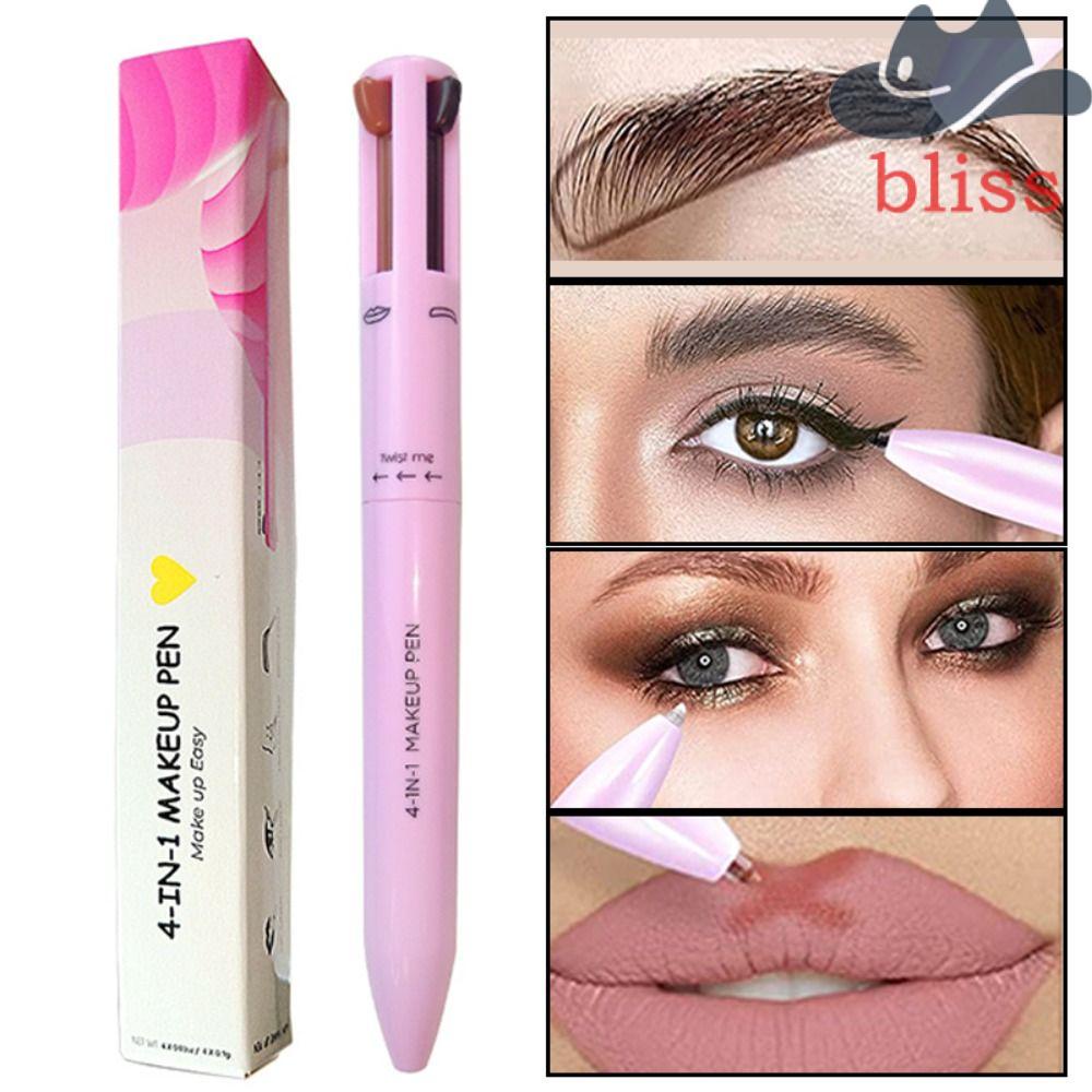 Bút Kẻ Viền Môi 4 Trong 1 Chống Thấm Nước Dễ Lên Màu