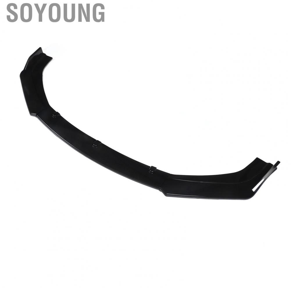 Soyoung Front Bumper Lip  3pcs Front Bumper Spoiler Aerodynamic Scratch Resistant  for Autos