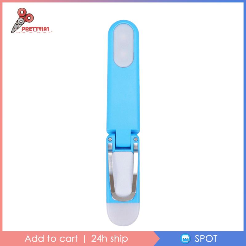 [Prettyia1] Đèn Đọc Sách Kẹp Cạnh Giường Ngủ Màu Trắng Có Thể Điều Chỉnh Độ Sáng