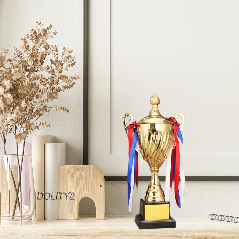 [Dolity2] Phần Thưởng Giải Thưởng Trophy Với Dây Ruy Băng Trang Trí Chiến Thắng Cho Trẻ Em Troph