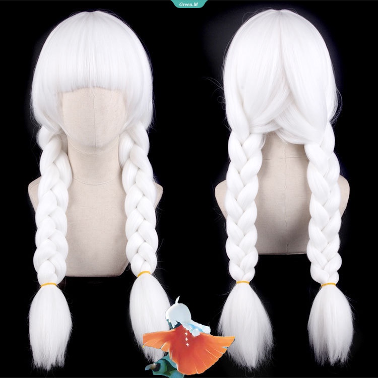 Bộ Tóc Giả Thắt Bím Đôi Hóa Trang Nhân Vật Game Sky: Trẻ Em