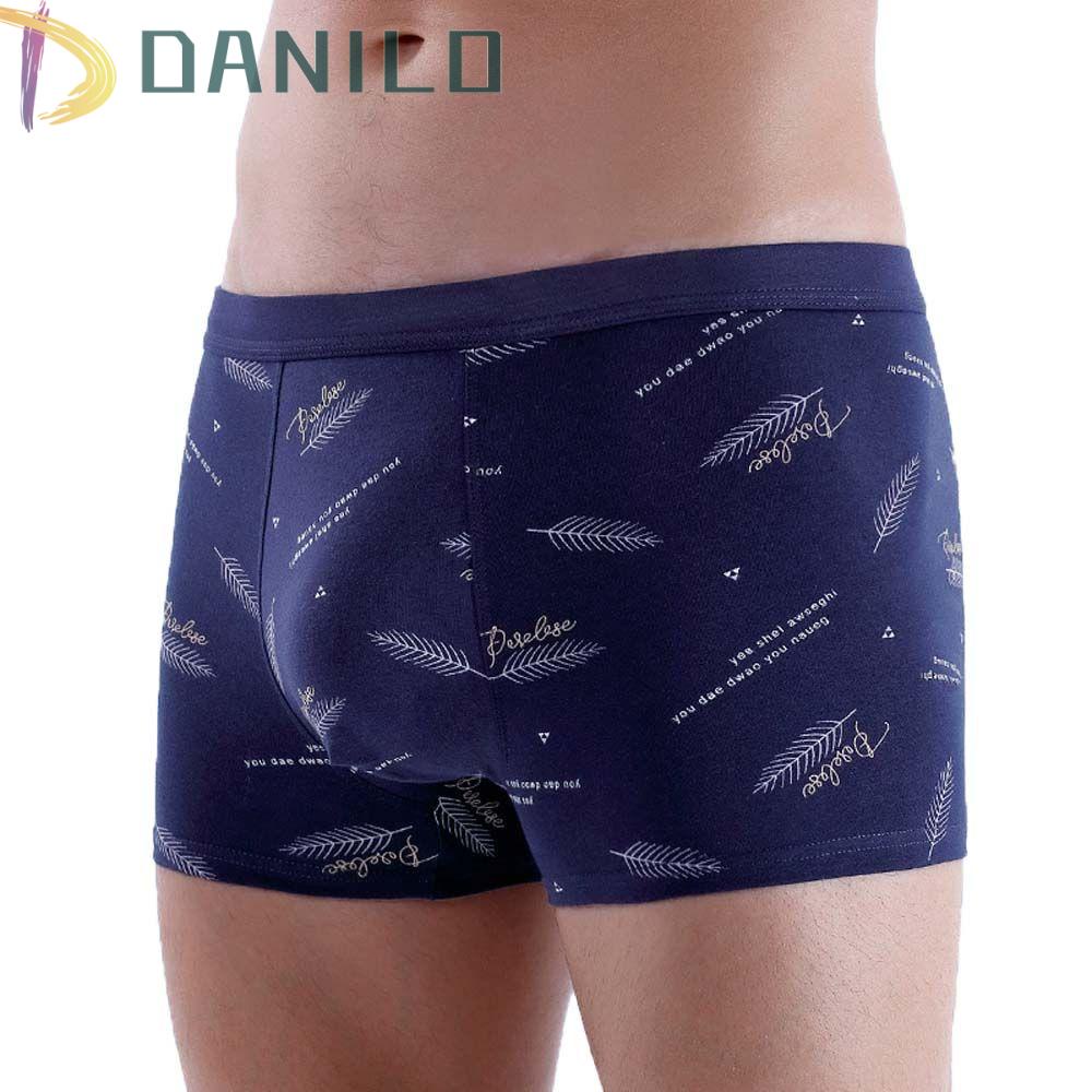 Quần Lót Chữ U Lưng Vừa In Họa Tiết Lá Thời Trang Cho Nam