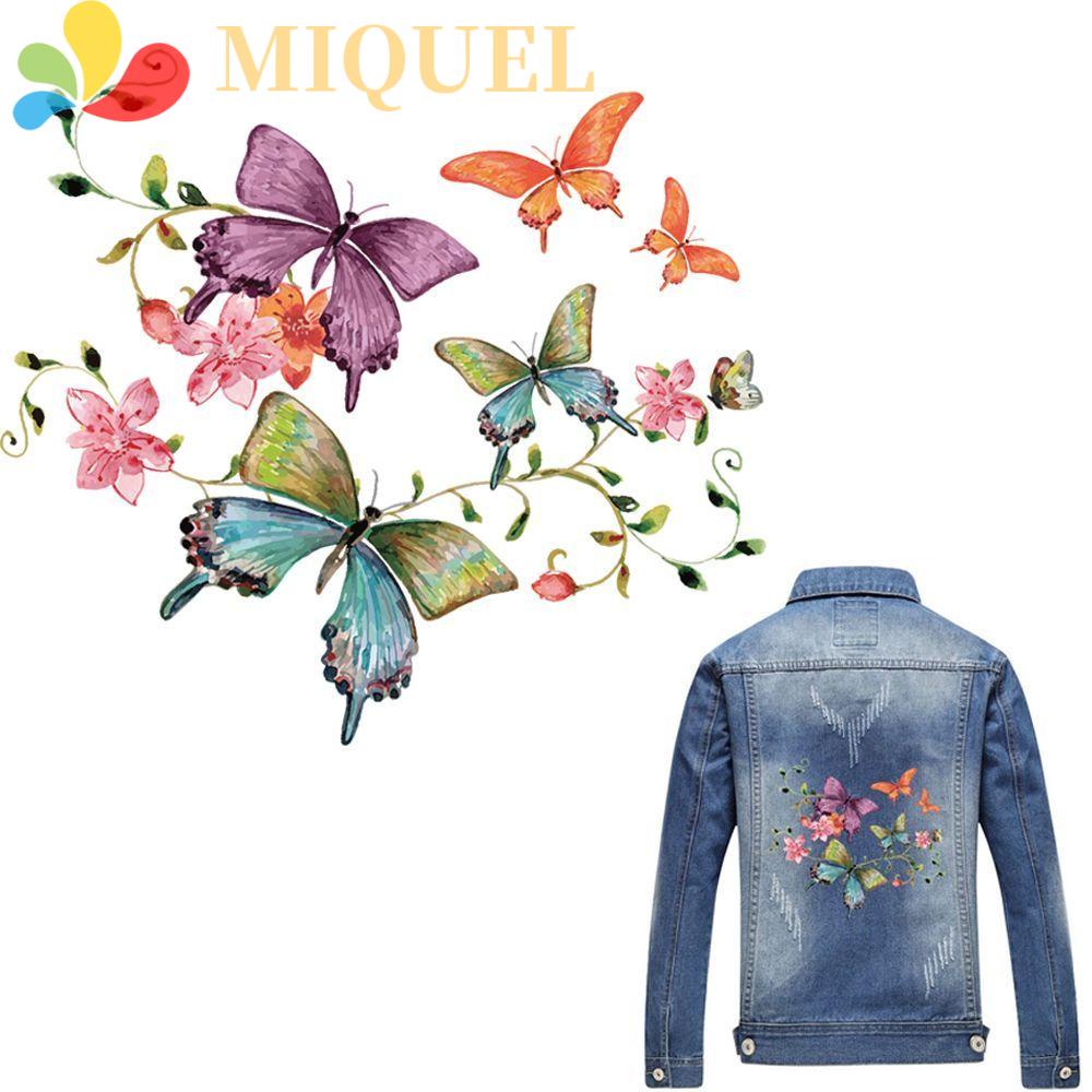 Miếng Dán Trang Trí Áo Thun Hình Hoa Bướm Xinh Xắn