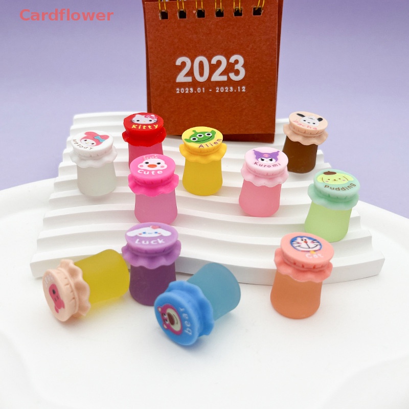 Bộ 2 Đồ trang trí Bình Mật Ong Mini Bằng Nhựa Resin Phát Quang Trang Trí Bảng Điều Khiển Xe Hơi Mới