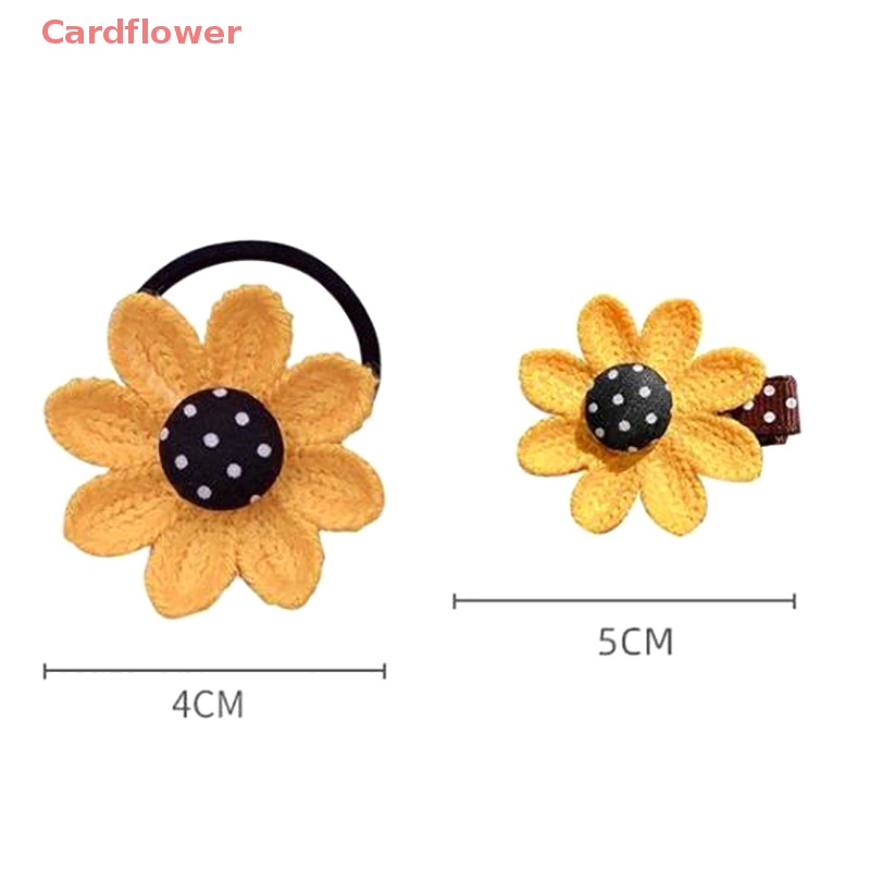 1 Dây Cột Tóc Hình Hoa Hướng Dương Cho Bé Gái