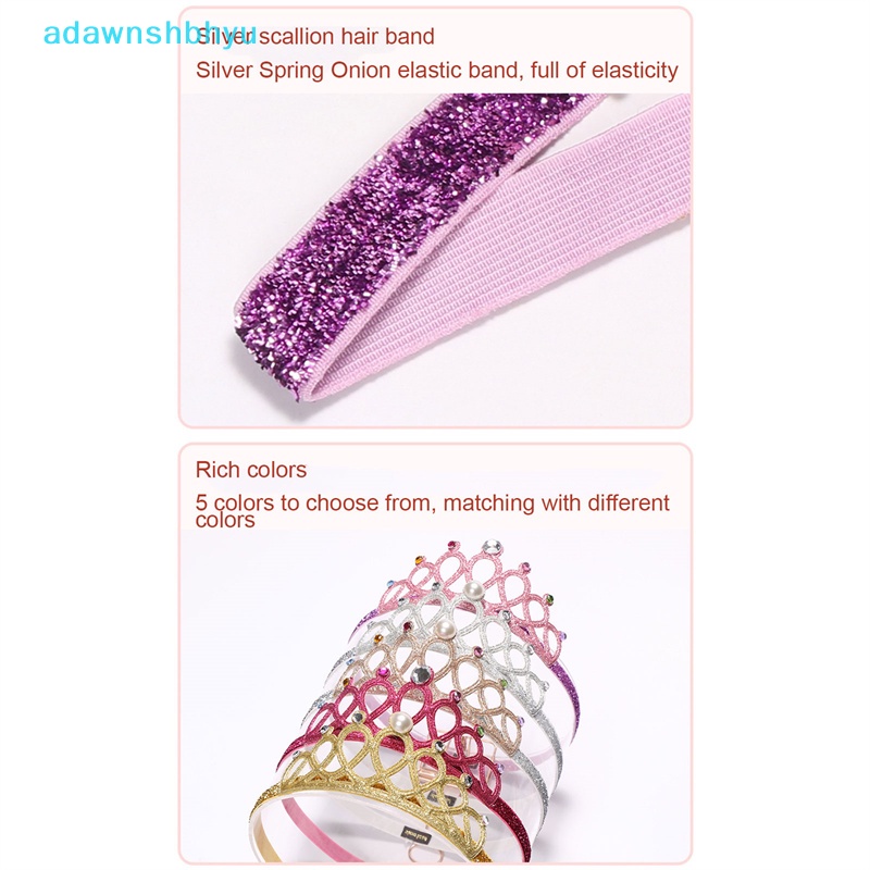 Băng Đô Hình Vương Miện Mềm Mại Co Giãn Dành Cho Trẻ Em