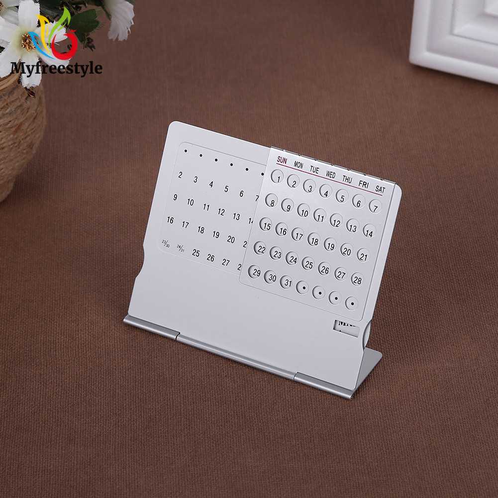 Lịch lắp ráp hợp kim nhôm có thể gập lại bền màu bạc cho đồ dùng văn phòng