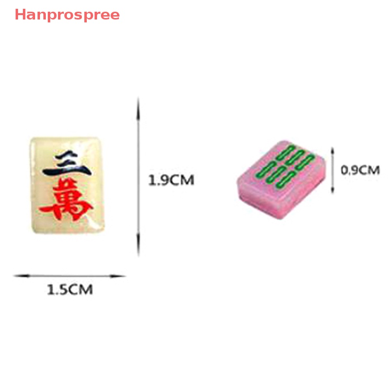 Bộ 5 Mô Hình Mạt Chược Trung Hoa Bằng Nhựa Resin Phát Sáng Trang Trí Thủ Công DIY