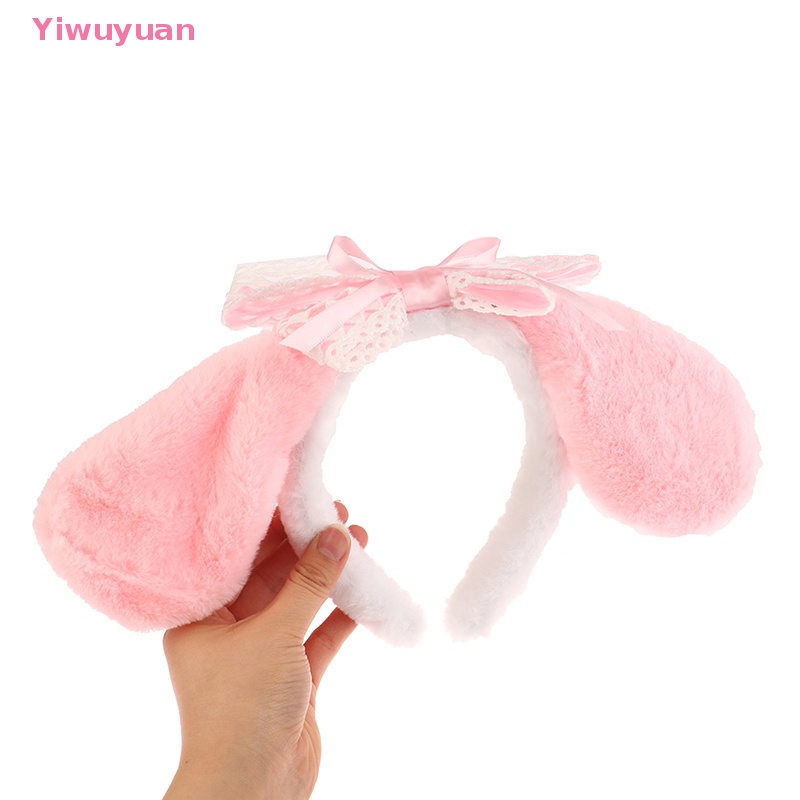 &lt; Yiwuyuan &gt; Băng Đô Cài Tóc Hình Tai Cún Hoạt Hình Bằng Lông Nhung Dễ Thương Phụ Kiện Làm Quà Tặng Mới