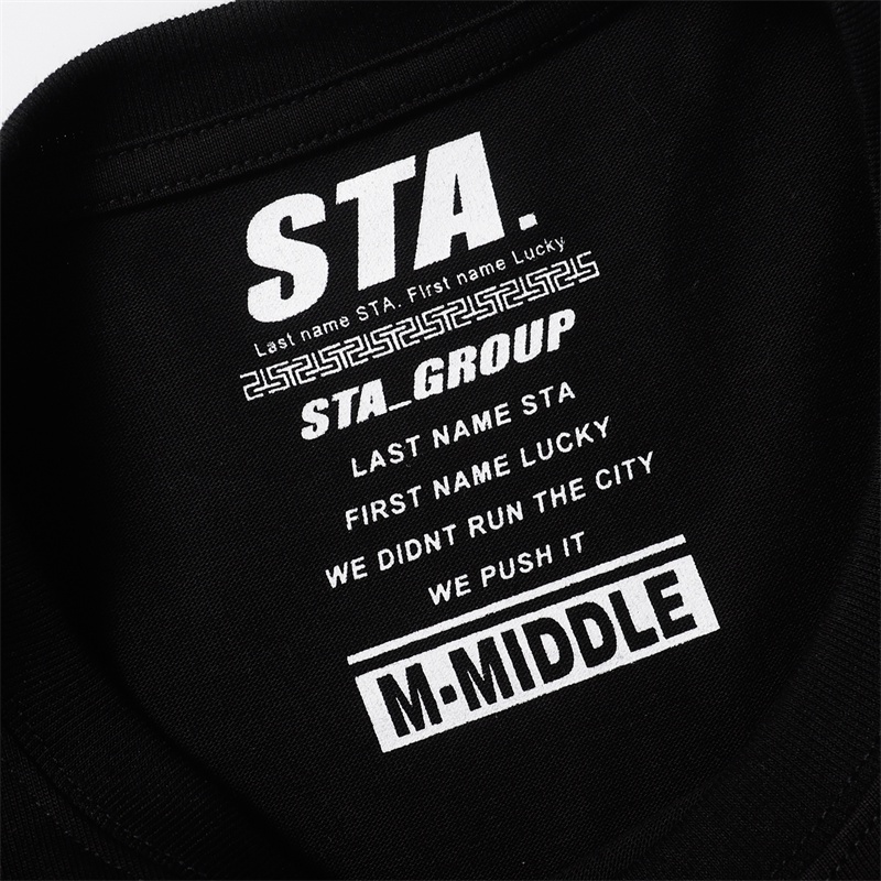 Sta- Áo Thun Tay Ngắn In Hình monogram Đường Phố Mới Nhất Thời Trang Cho Nam Và Nữ