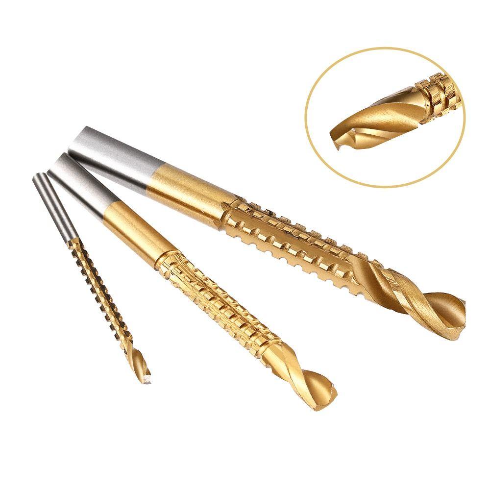 KUNHEV Mũi Khoan Xoắn Ốc Tốc Độ Cao 3 6 8mm Bằng Chất Liệu Titan Tiện Dụng