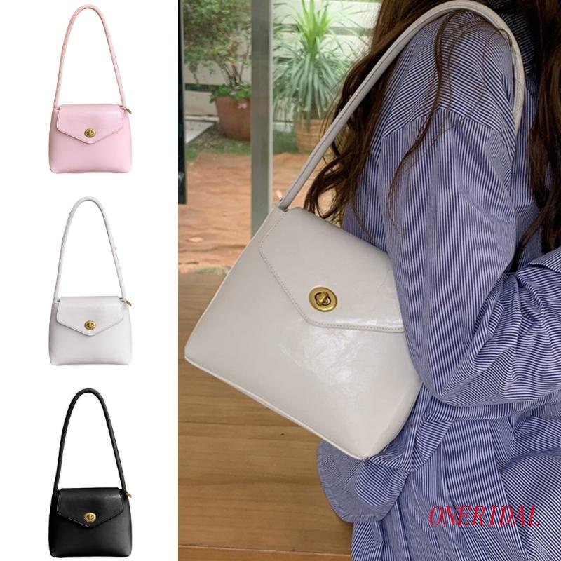 Túi Xách Da PU Màu Trơn Thời Trang Dành Cho Nữ
