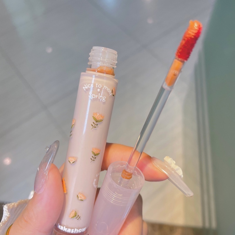 Son Bóng Dạng Lỏng Trong Suốt Dưỡng Ẩm Lâu Trôi Chống Thấm Nước Dễ Lên Màu