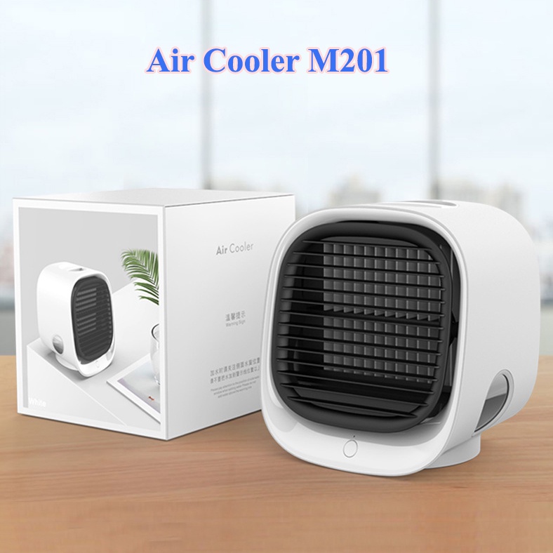 Quạt điều hoà mini USB để bàn SEKA Air Cooler M201 3 mức độ mạnh nhẹ, sử dụng nguồn usb linh hoạt, khay chứa nước 300ml