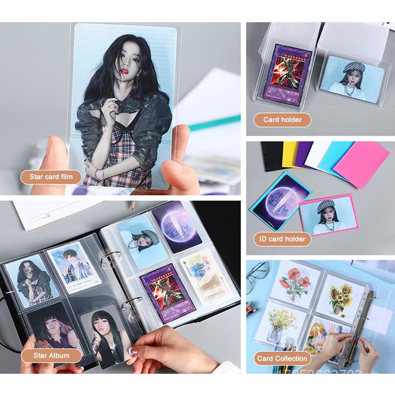 Popcorn Sleeves Bao đựng thẻ ảnh ngôi sao Kpop Popcorn để sưu tầm tiện lợi Photocard Sleeve postcard for Bts Nct Enhypen popcorn sleeve card