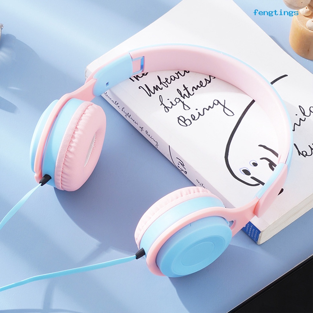 Tai Nghe Chụp Tai Có Dây Mega Bass HD-compatible Call Hiệu Suất Cao Có Micro Cho Học Sinh