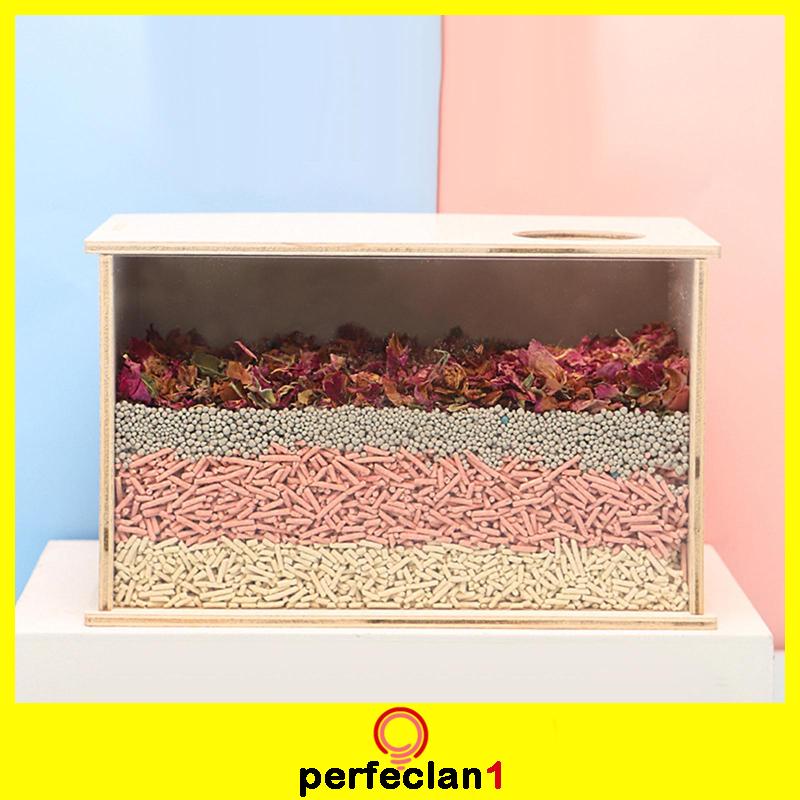 Hộp Tắm Bằng Gỗ Đào Phòng Tắm Cho Chuột Hamster Chinchilla