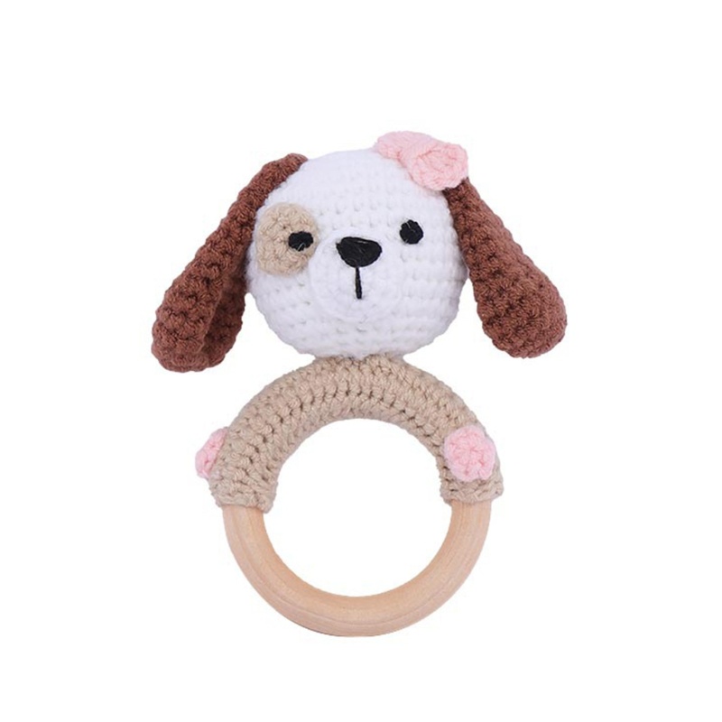 Lục Lạc Đồ Chơi Bằng Len Móc Nhiều Màu Sắc Dễ Thương Cho Bé