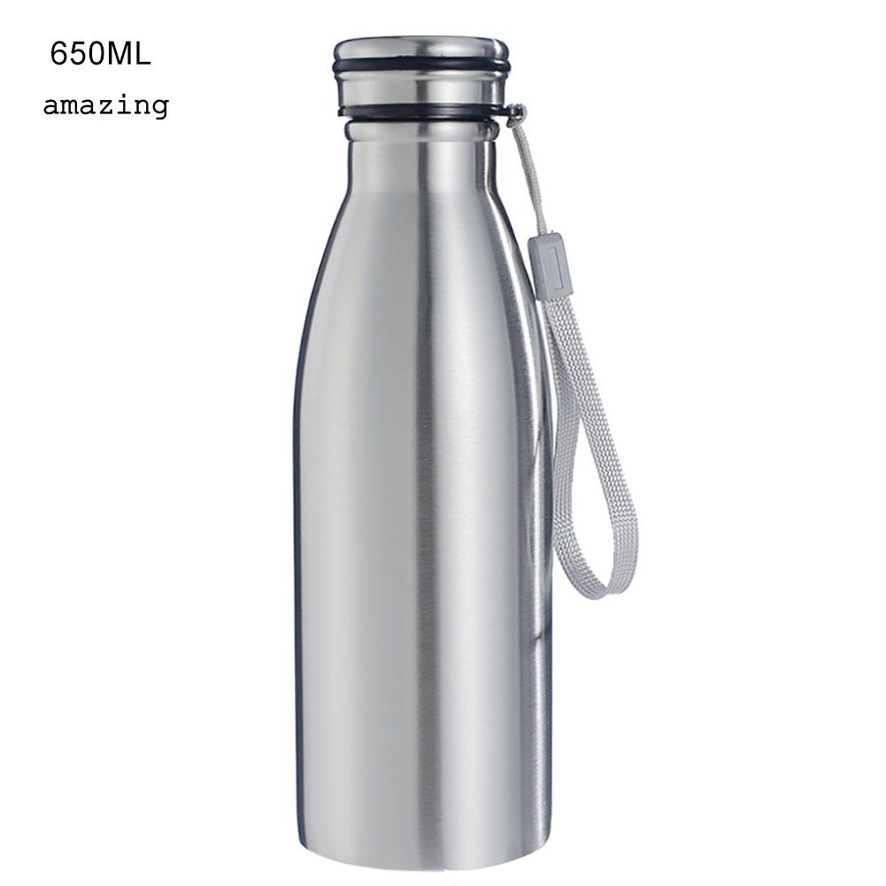 Bình Nước Thể Thao Dung Tích Lớn 650 / 1000ml Bằng Thép Không Gỉ