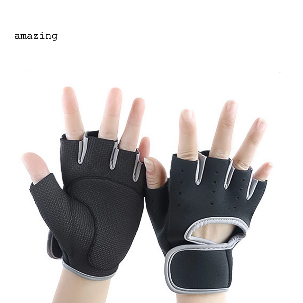 1 Đôi Găng Tay Thể Thao Nửa Ngón Chống Trượt Cho Nam Nữ