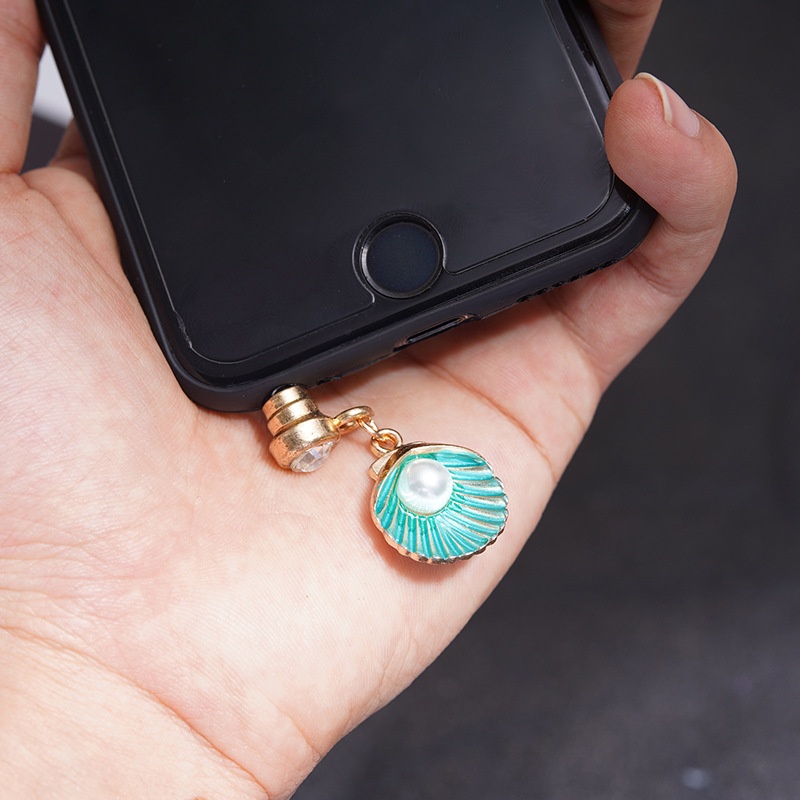 Nút Chống Bụi Cho Lỗ Cắm Tai Nghe Điện Thoại Di Động DIY Bằng Hợp Kim Sáng Tạo