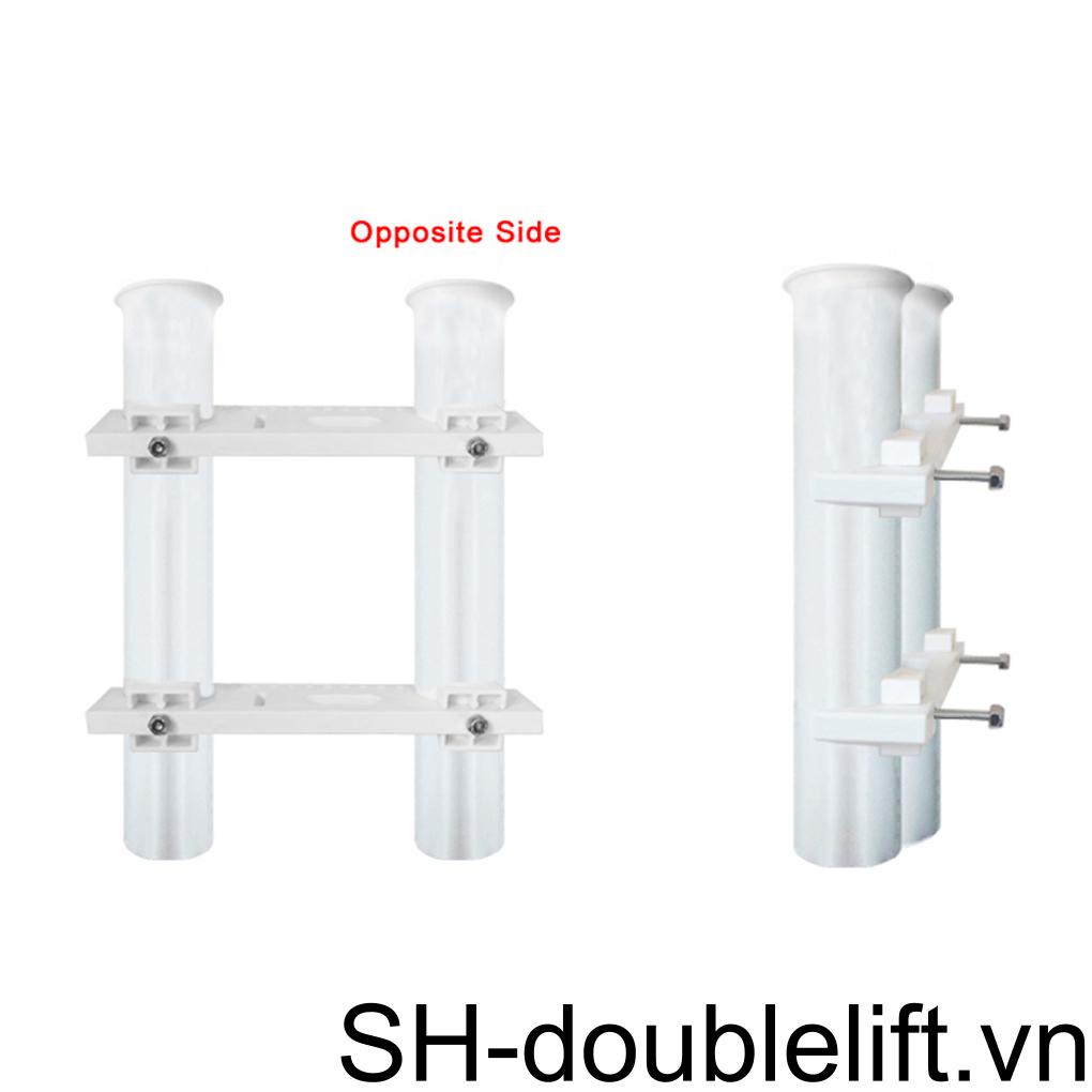 Giá Đỡ Cần Câu Cá Gắn Tường 2 Ống Bằng Thép Không Gỉ Tiện Dụng