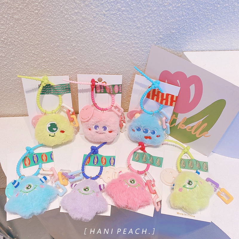 Móc Khóa Hình Quái Vật Nhồi Bông Dễ Thương