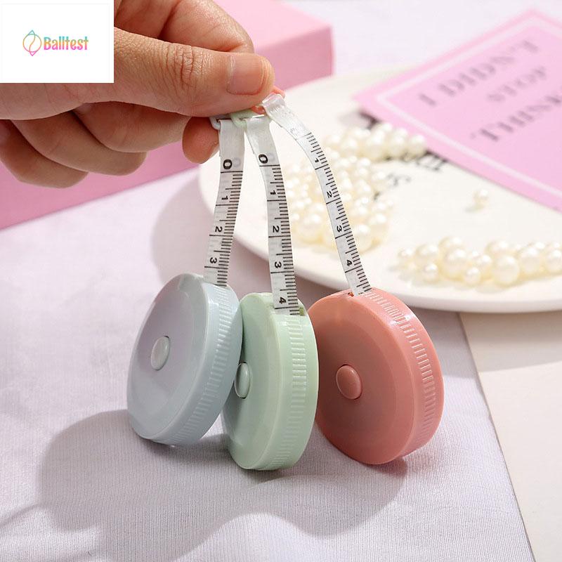 💜Thước dây cuộn mini tự rút tiện ích 150cm