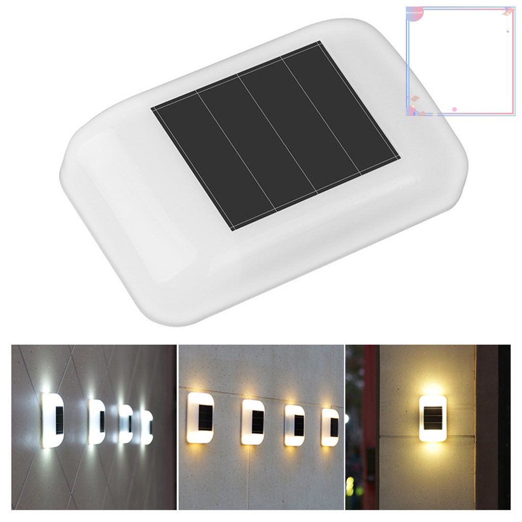 Bộ 4 Đèn Led Gắn Tường Chạy Bằng Năng Lượng Mặt Trời Chống Nước IP65 Không Dây Tiện Dụng