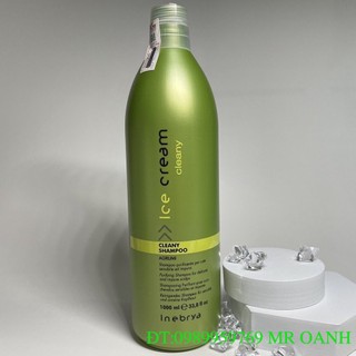 Dầu gội dành cho tóc gầu, tóc dầu Inebrya Ice Cream Cleany Shampoo 1000ml