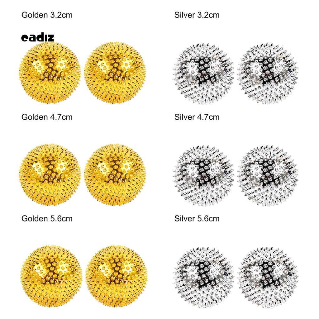 1 Cặp Bóng Châm Cứu Mini Cầm Tay Từ Tính Chăm Sóc Sức Khỏe Cho Unisex