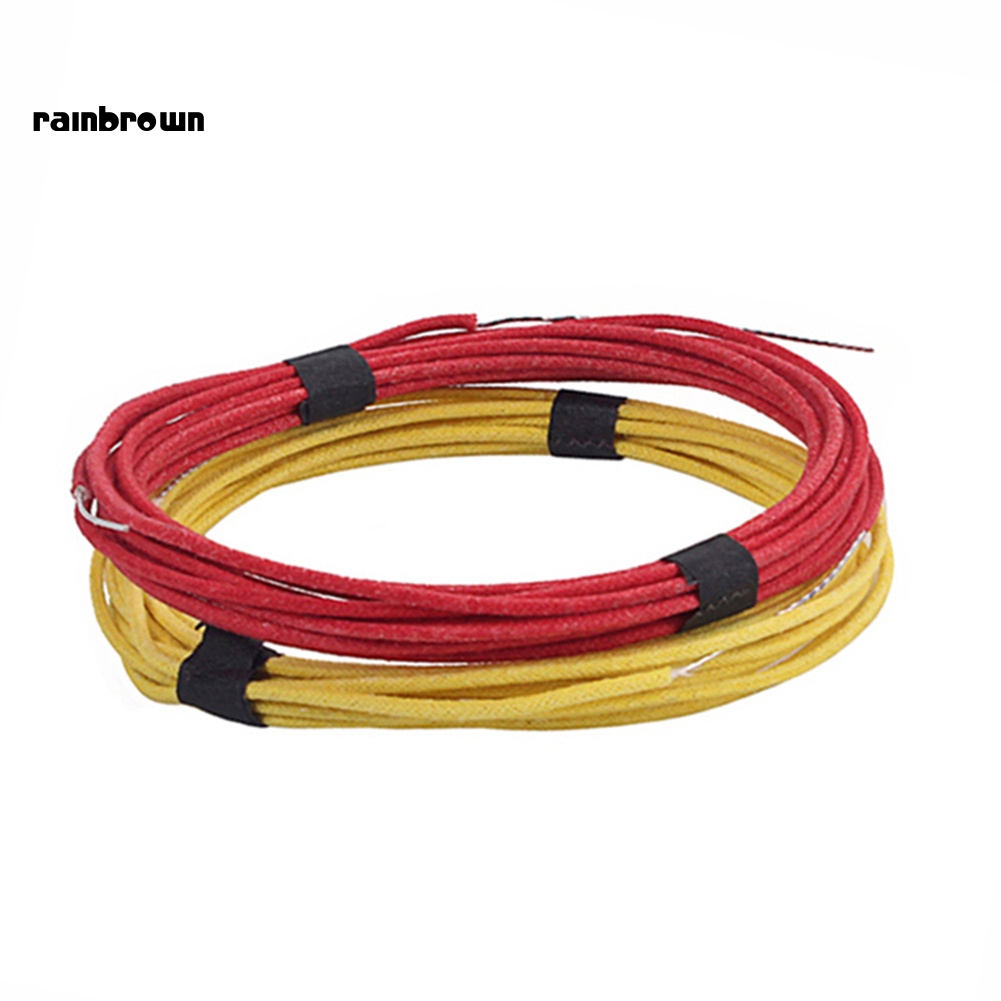 &lt; Rainbrown &gt; Dây Cáp Lõi Đơn Che Phủ Toàn Diện Bằng Vải Kiểu Vintage Cho Đàn Guitar