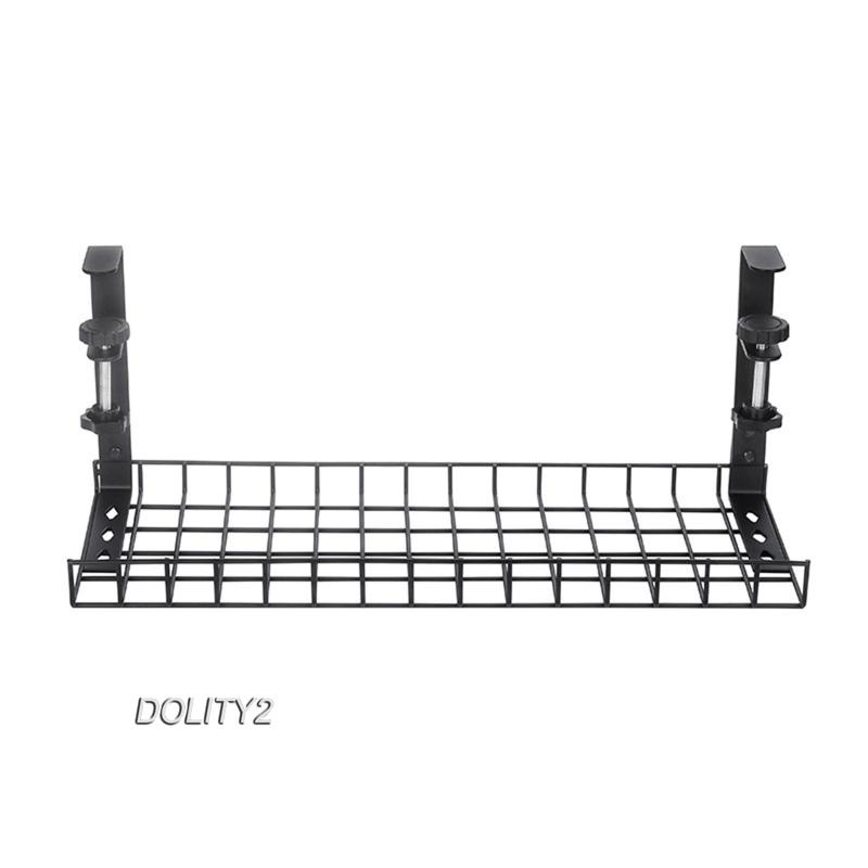 [Dolity2] Khay Đựng Sắp Xếp Dây Cáp Dưới Bàn Không Cần Khoan Cho Phòng Vẽ Văn Phòng