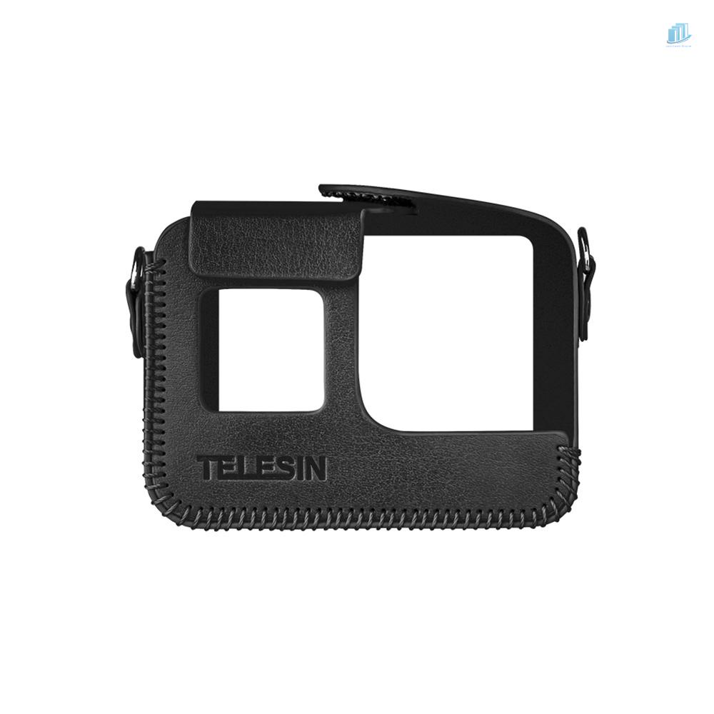 TELESIN Vỏ Da PU Bảo Vệ Máy Ảnh 8 Hành Động Cho smartwatchinone Tel Resin / PU