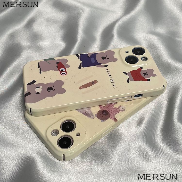 Phù Hợp Ốp Điện Thoại Cứng In Hình Động Vật Hoạt Hình Cho Apple plus1413 14 pro 1311 G6ZH
