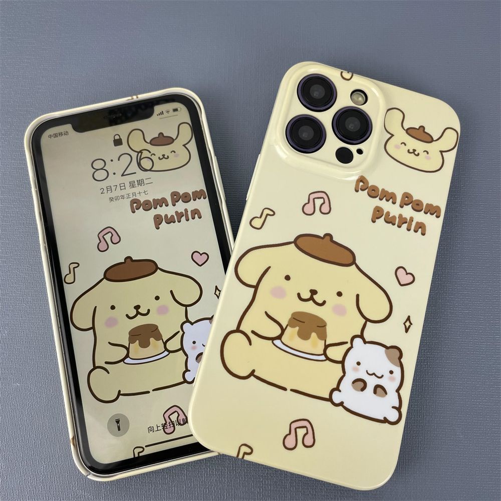 Ốp Điện Thoại Cứng Họa Tiết Hoạt Hình Chú Chó Pudding Dễ Thương Cho Iphone 13pro 12 x / 14pro xr11