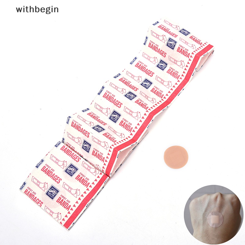 Bộ 20 Miếng Băng Cá Nhân Hình Tròn Thoáng Khí Chống Thấm Nước Dùng Chăm Sóc Sức Khỏe