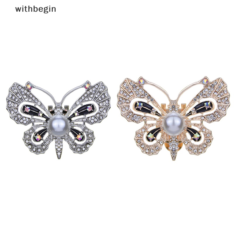 Kẹp Khóa Giày Hình Bướm Đính Đá Trang Trí Thanh Lịch Dành Cho Bạn Nữ