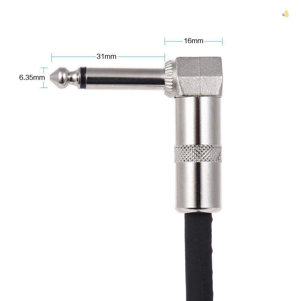 Set 6 Dây Cáp Phơ Đàn Guitar 15cm / 0.5ft Dài 1 / 4 Inch 6.35mm Tiện Dụng