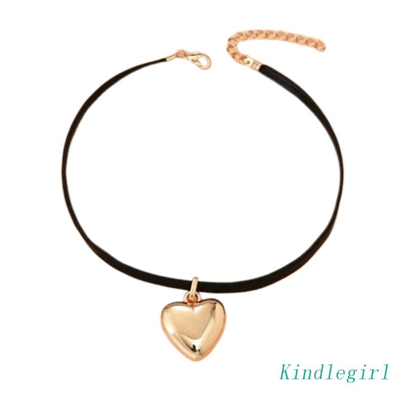 Dây Chuyền Mặt Trái Tim Khắc Chữ KING Và Pendnat Thời Trang Cho Nữ