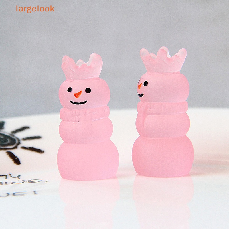 Bộ 5 Kẹp Tóc Nhựa Hình Người Tuyết Dạ Quang Độc Đáo