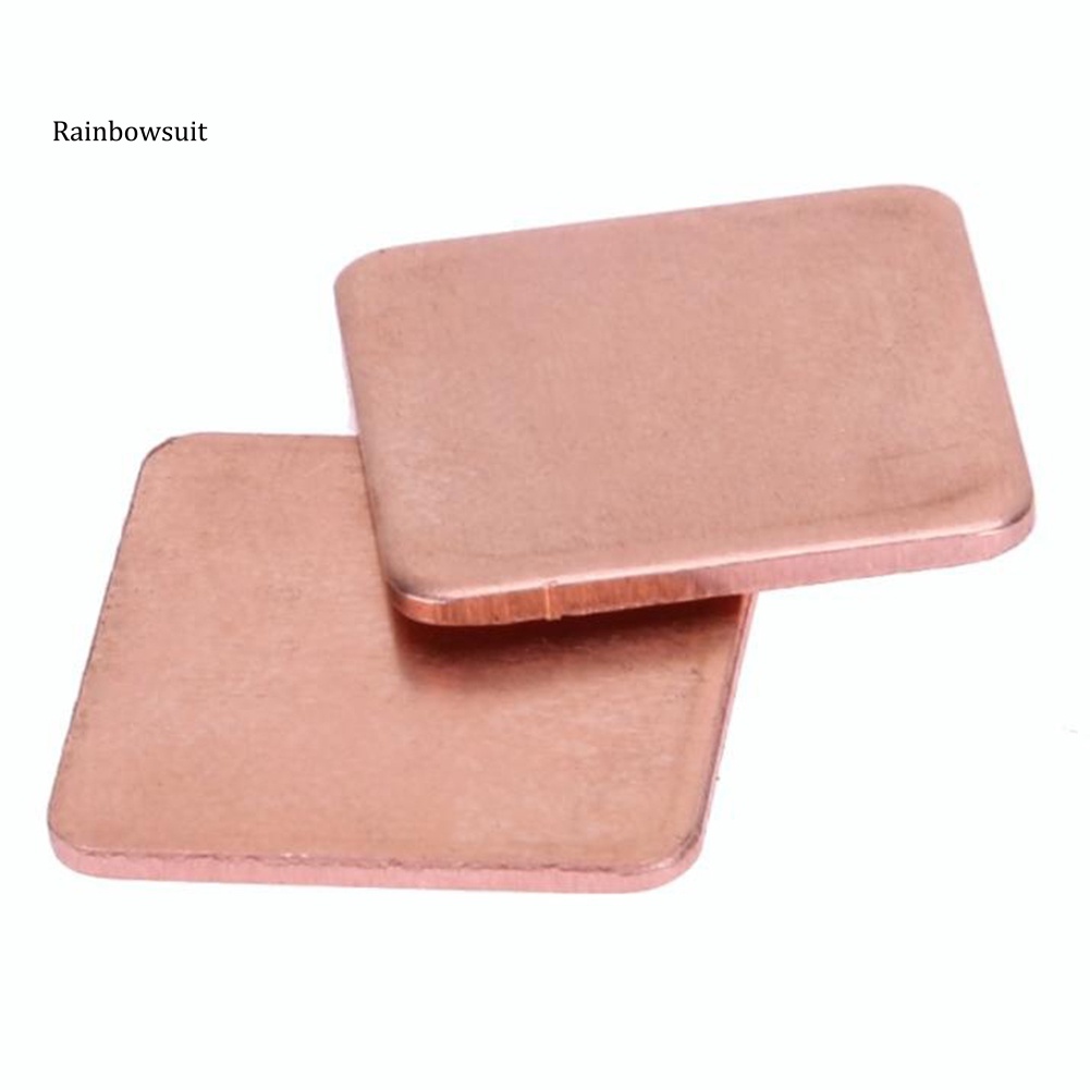 Bộ 10 Miếng Đệm Tản Nhiệt Bằng Đồng Bền Bỉ Kích Thước 15Mmx15Mm Cho Laptop