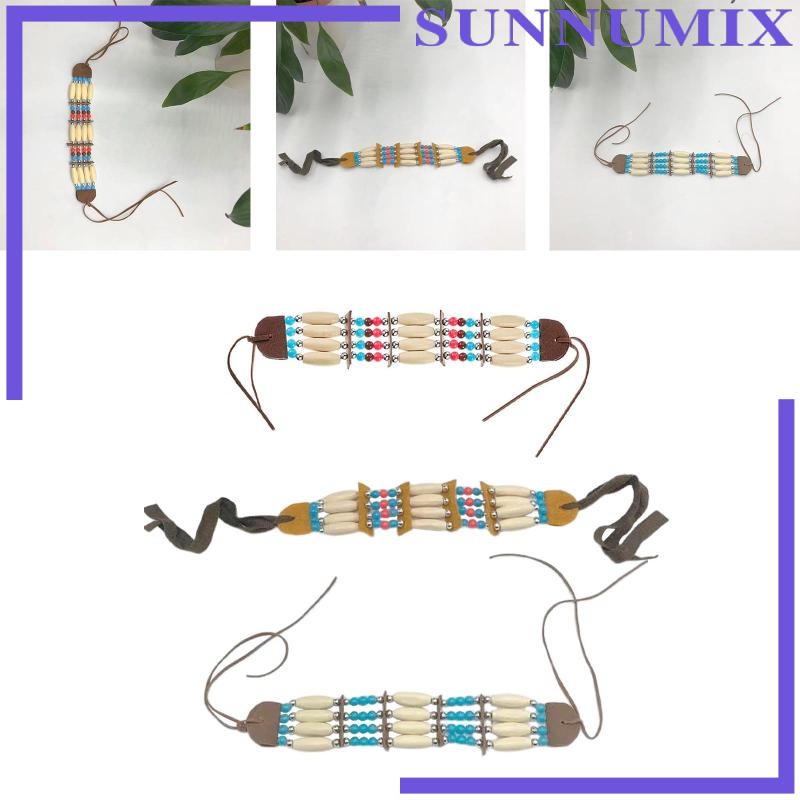 [Sunnimix] Vòng Cổ Hạt Gỗ Nhiều Màu Phong Cách Bộ Lạc Bohemian