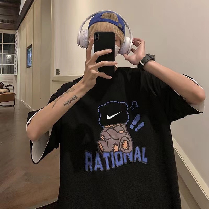 Áo Thun Tay Ngắn n 88-Classic Họa Tiết Gấu Hoạt Hình Thời Trang Cho Nam Và Nữ