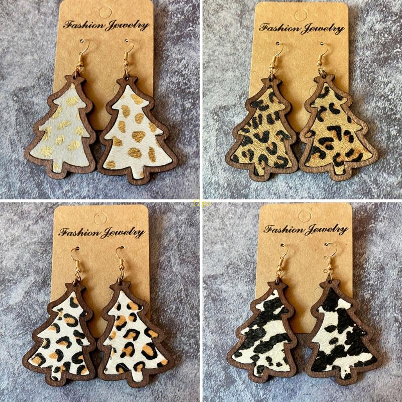 Bông Tai Dáng Dài Mặt Hình Cây Thông Giáng Sinh Thời Trang Cho Nữ