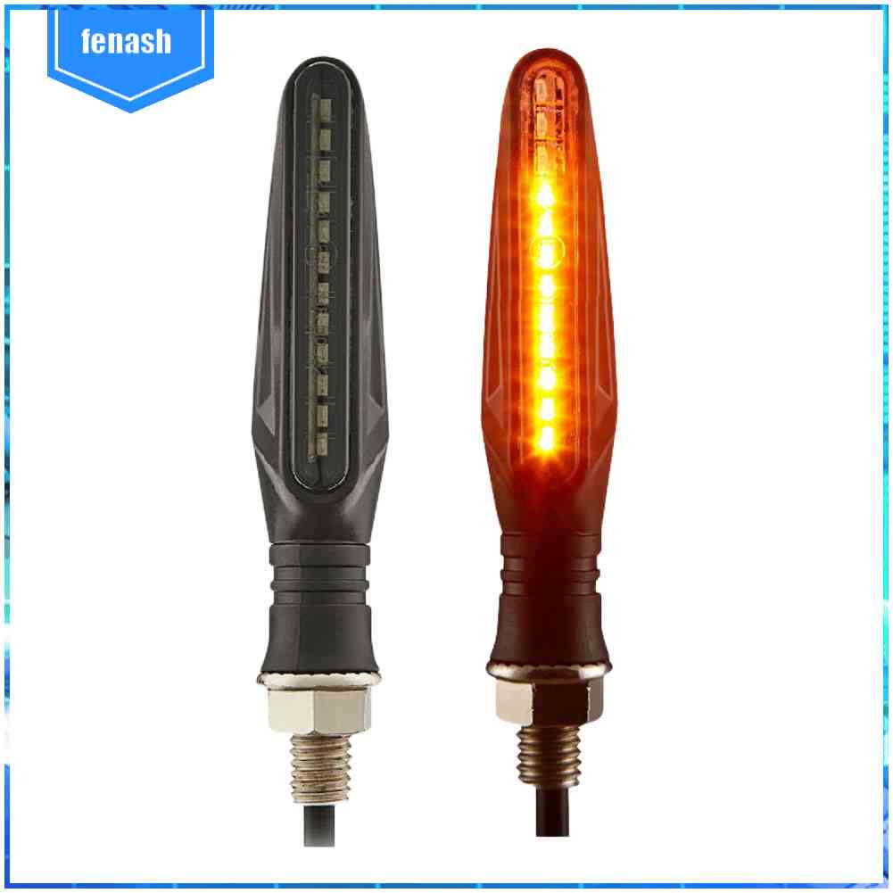 Set 2 Đèn Nhấp Nháy 335SMD 12V 12 Bóng Chống Nước Cho Xe Máy Xe Đạp