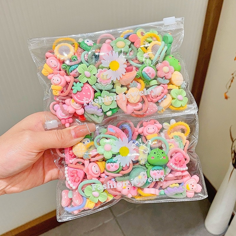 Dây Cột Tóc Thiết Kế Phong Cách Hàn Quốc Dễ Thương Dành Cho Bé Gái