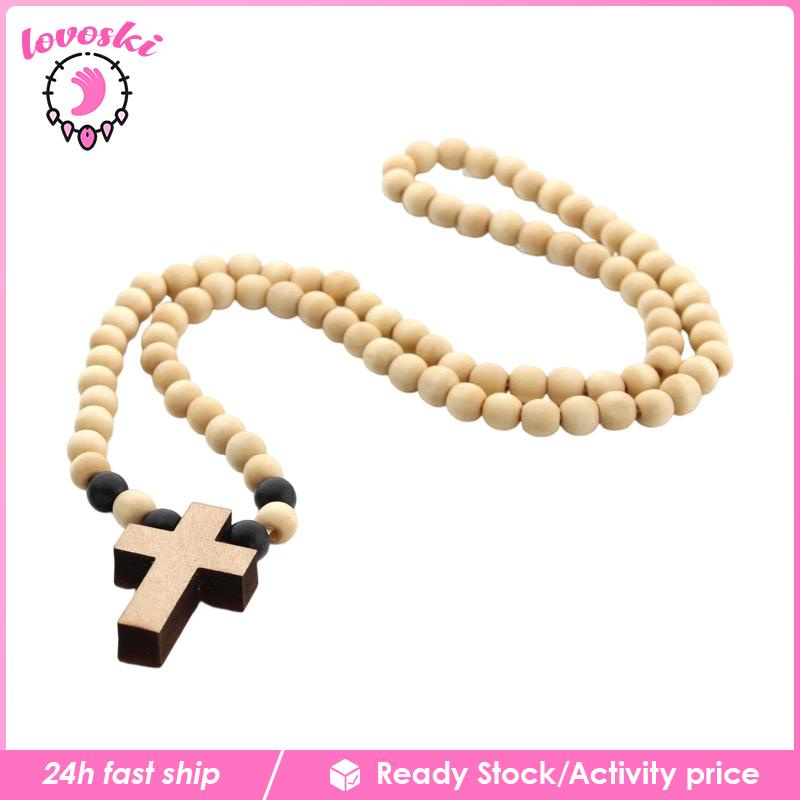 [Lovoski] Vòng cổ Chuỗi Hạt Gỗ Cho Kỷ Niệm Cộng Sản Đầu Tiên Baptism