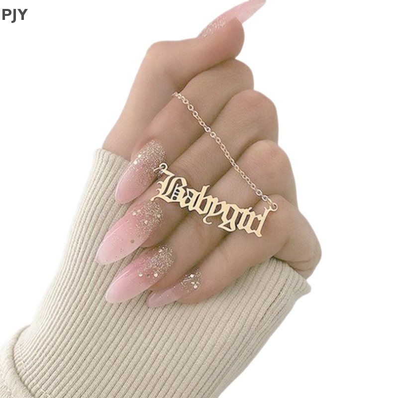 Vòng cổ Mặt Chữ Babygirl Bằng Hợp Kim Dễ Thương Cho Nữ